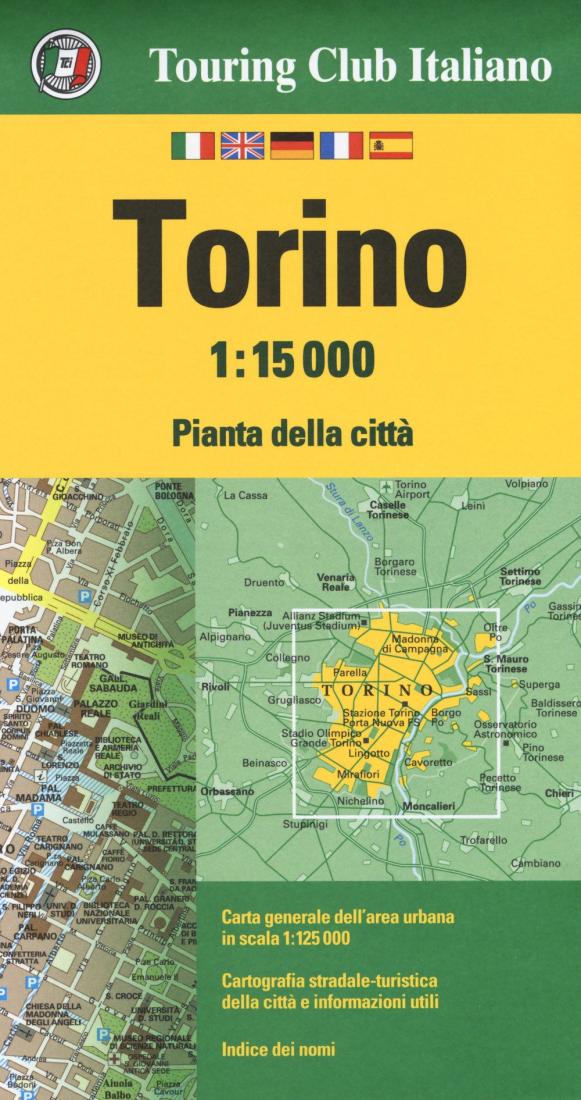 Torino: 1:15 000 Road Map