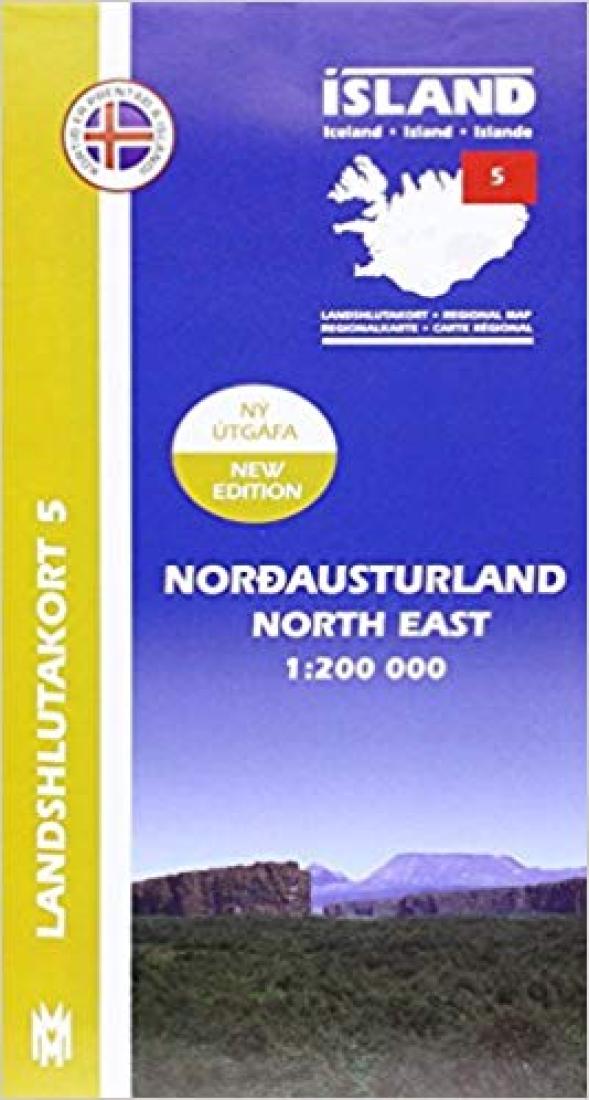NorthEast Iceland, Regional Map 5 - 1:200,000