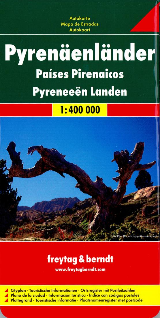 Pyrenäenländer = Pai?Ses Pirenaicos = Pyreneeën Landen Travel Map