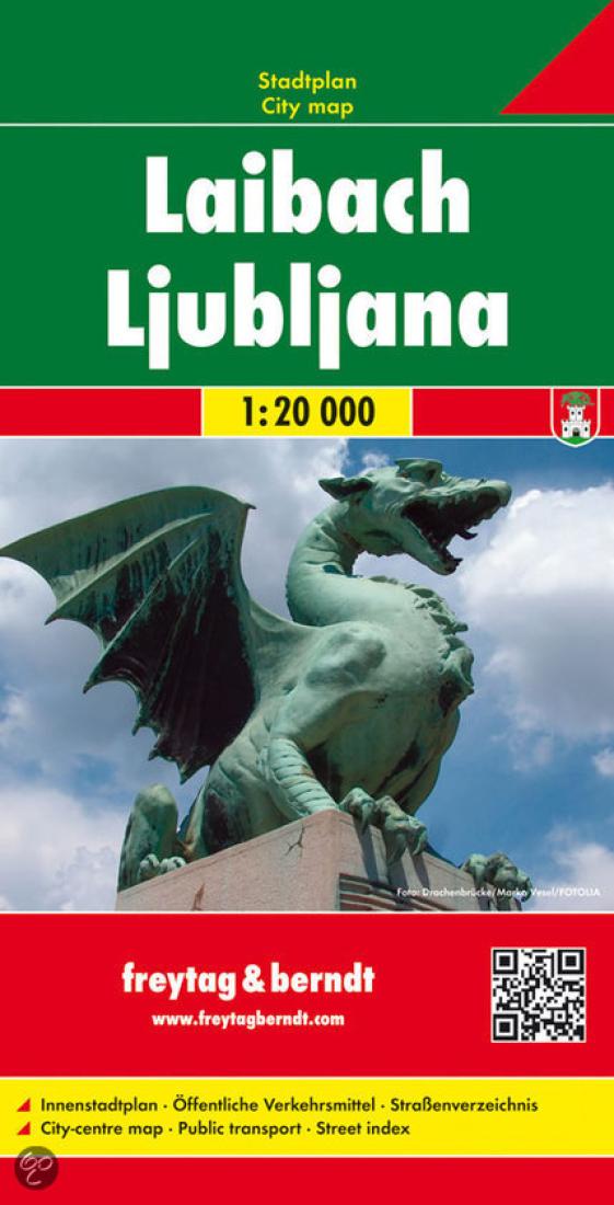 Laibach = Ljubljana Travel Map