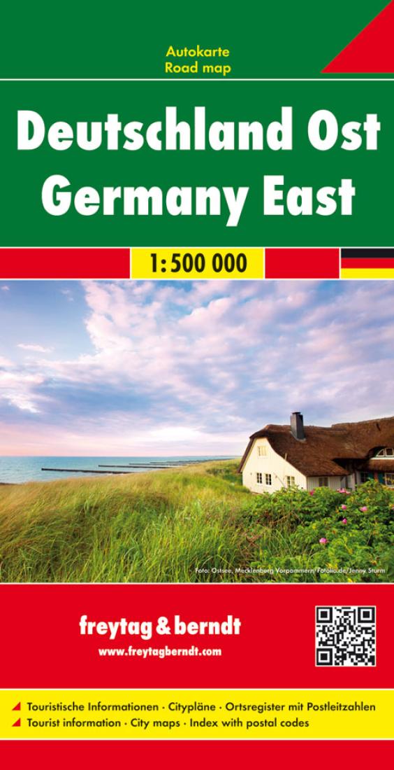 Deutschland Ost = Germany East Travel Map