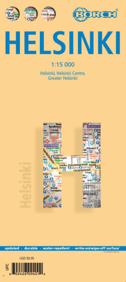 Helsinki, Finland: Helsinki, Helsinki Centre, Greater Helsinki = Helsingfors: Helsinki, Helsinki Centre, Greater Helsinki Travel Map