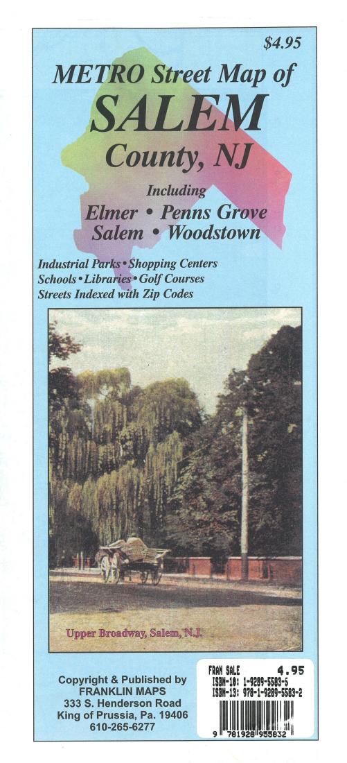Metro Street Map Of Salem County, Nj: Including Elmer, Penns Grove, Salem, Woodstown