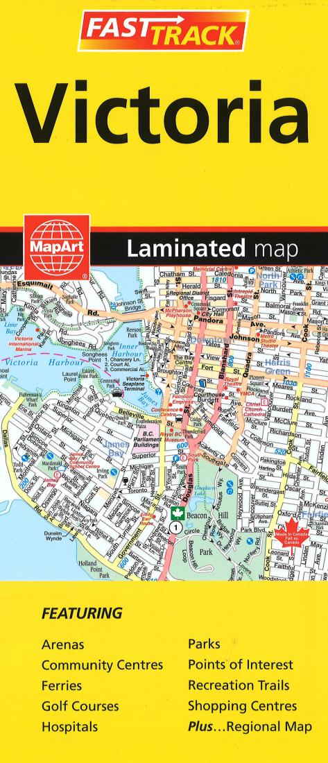 Victoria Fast Track Laminated Map