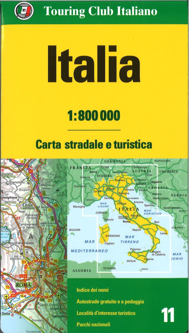 Italia: Carta Stradale E Turistica = Italy: Road And Tourist Map = Italien: Touristische Strassenkarte = Italie: Carte Routière Et Touristique = Italia: Mapa De Carreteras Y Turístico