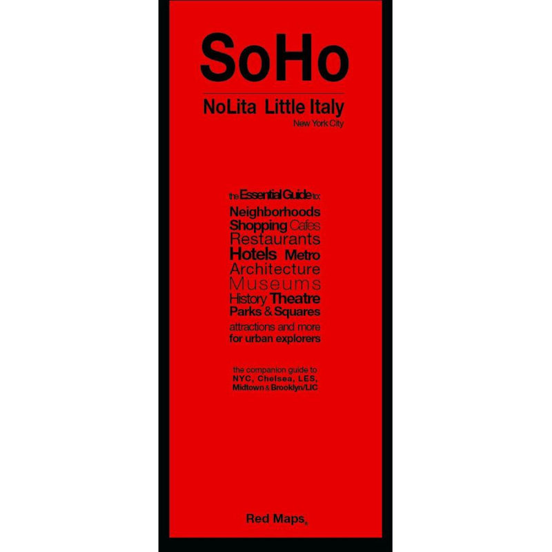 Soho, Nolita And Little Italy, New York City Travel Map