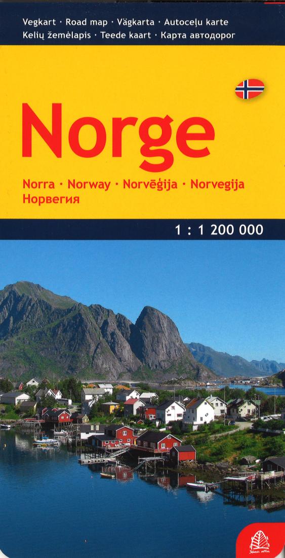 Norge: Vegkart = Norra: Vägkarta = Norv??Ija: Autoce?U Karte = Norvegija: Keli? Žem?Lapis = ????????: ????? ????????? = Norway: Road Map