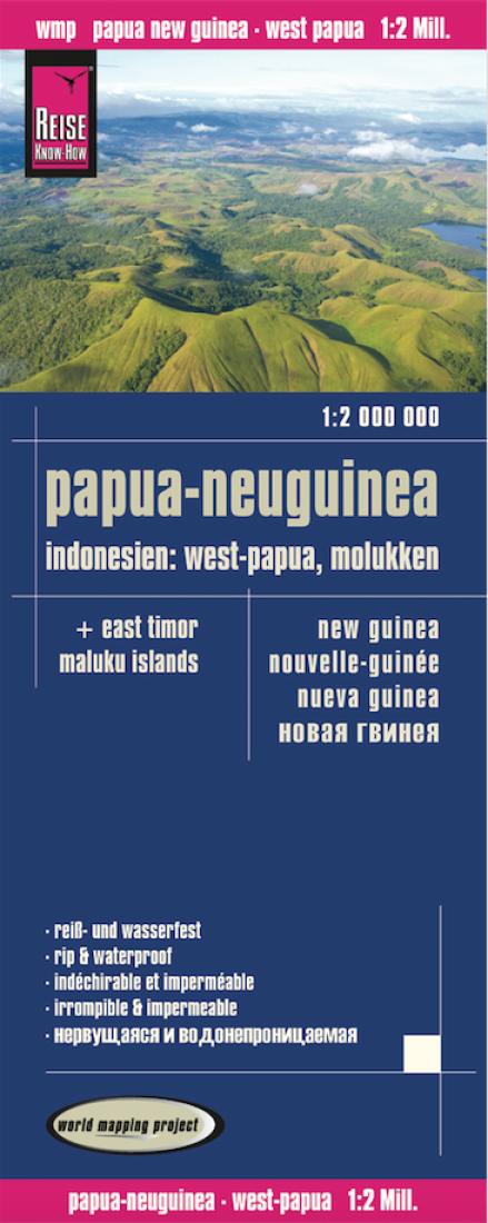 Papua-Neuguinea: Indonesien: West-Papua, Molukken = New Guinea = Nouvelle-Guinée = Nneva Guinea = ????? ?????? Road Map