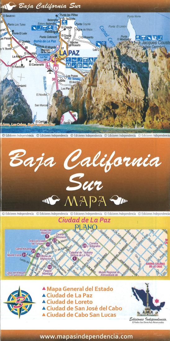 Baja California Sur Road Map