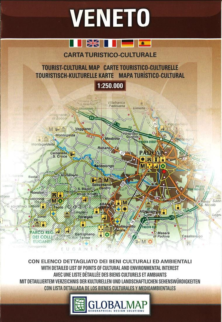 Veneto: Carta Turistico-Culturale Travel Map