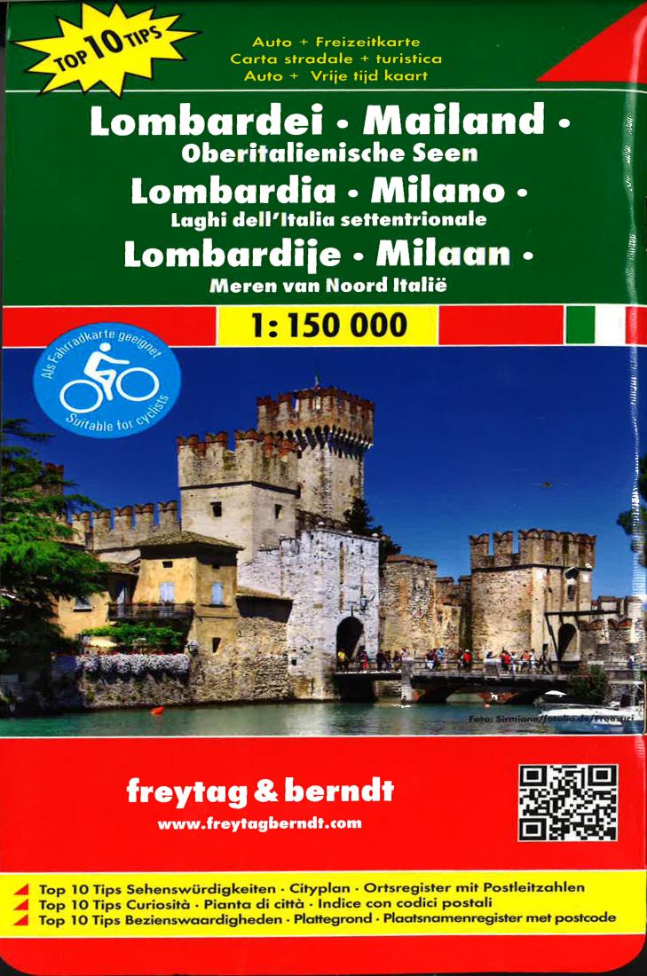 Lombardei: Mailand: Oberitalienische Seen = Lombardia: Milano: Laghi Dell'Italia Settentrionale = Lombardije: Milaan: Meren Van Noord Ialië = Lombardy: Milan: Lakes In Northern Italy Travel Map