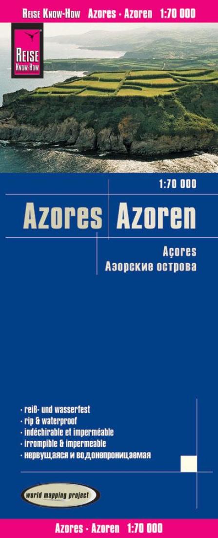 Azoren = Azores = Açores Road Map