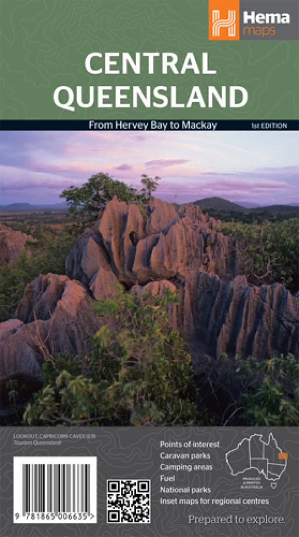 Central Queensland: From Hervey Bay To Mackay: 1St Edition Road Map