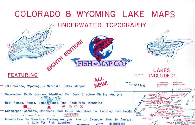 Colorado And Wyoming Lake Fishing Atlas