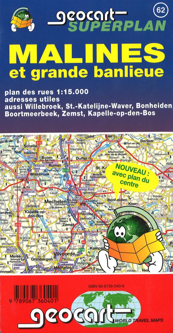 Mechelen En Grote Omgeving = Malines Et Grande Banlieue Road Map