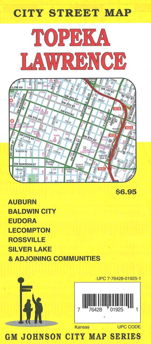 Topeka: Lawrence: City Street Map