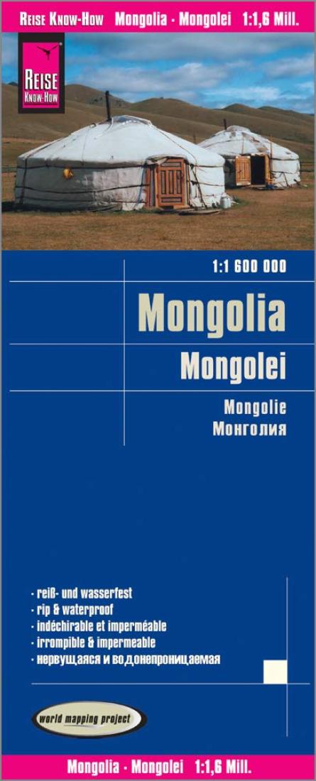 Mongolei = Mongolia = Mongolie Road Map