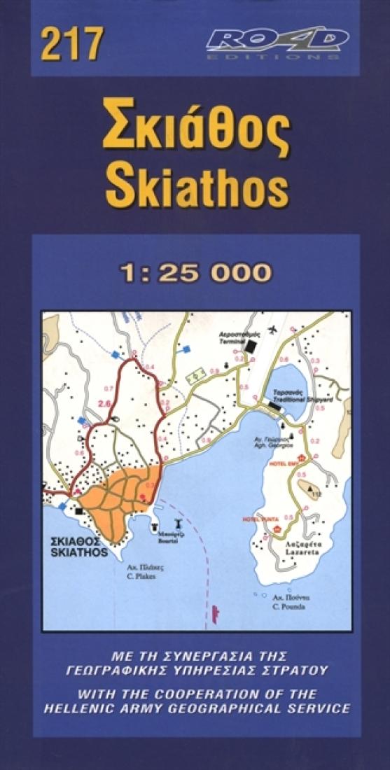 Topographic Map Of Skiathos