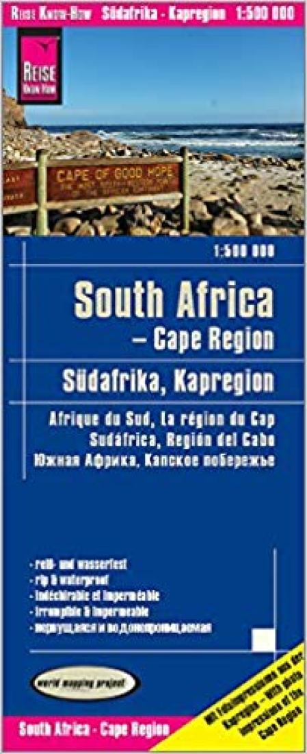 Sudafrika: Kapregion = SouthAfrica, Cape Region = Afrique Du Sud, La Région Du Cap = Suda?Frica, Regio?N Del Cabo = ????? ??????, ??????? ????????? Road Map