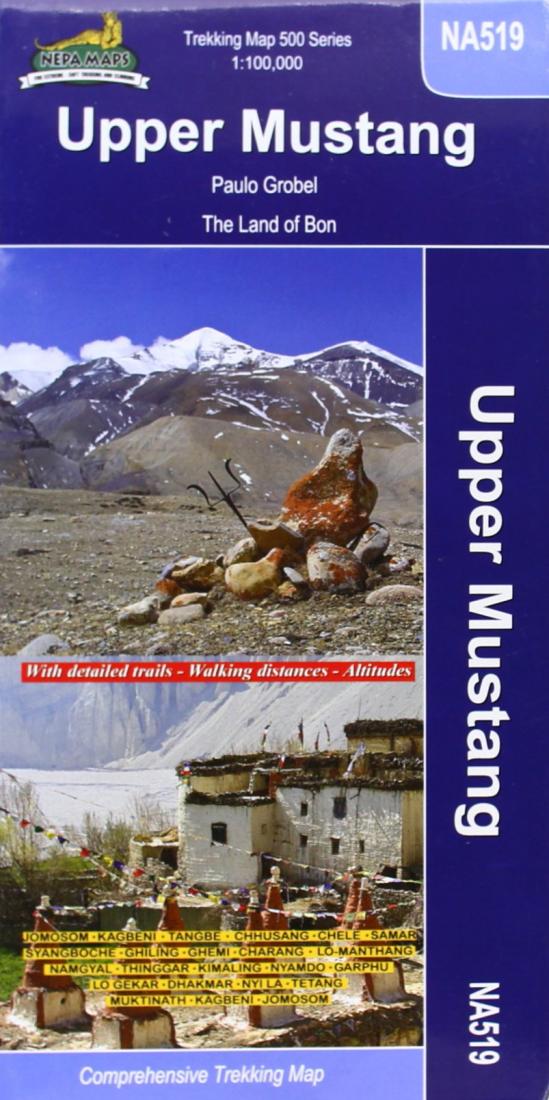 Upper & Lower Mustang: Nepal Trekking Map Na518