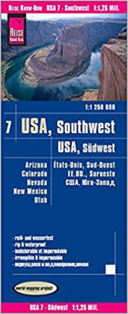 Usa, Südwest = Usa, Southwest = États-Unis, Sud-Ouest = Ee.Uu., Suroeste = ???, ???-????? Road Map