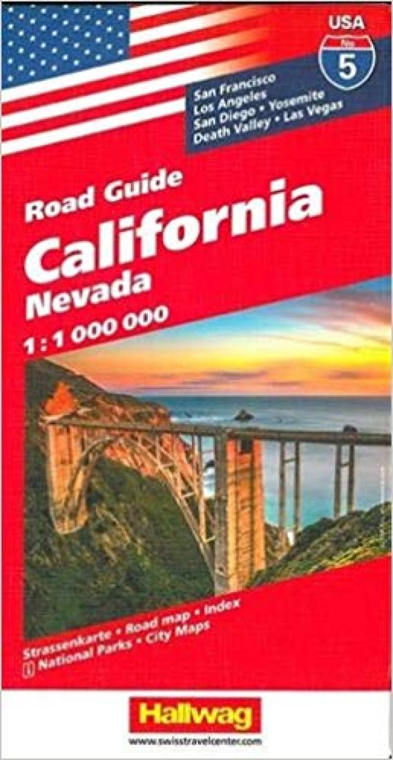 California: Nevada: Road Guide: 1:1 000 000 Travel Map