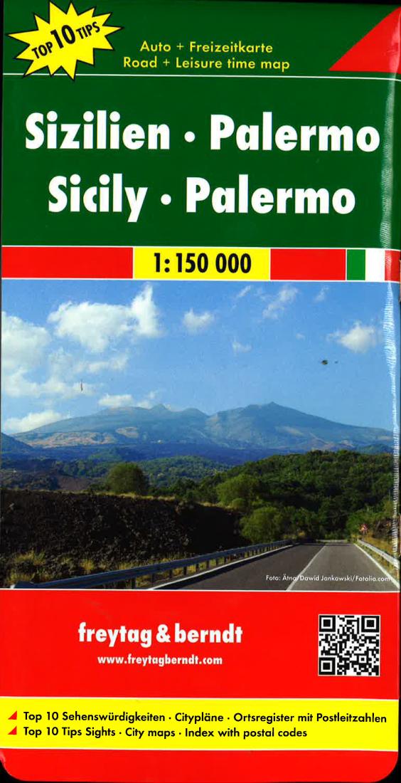 Sizilien: Palermo = Sicila: Palermo = Sicilië: Palermo = Sicily: Palermo = Sicilie: Palerme Travel Map