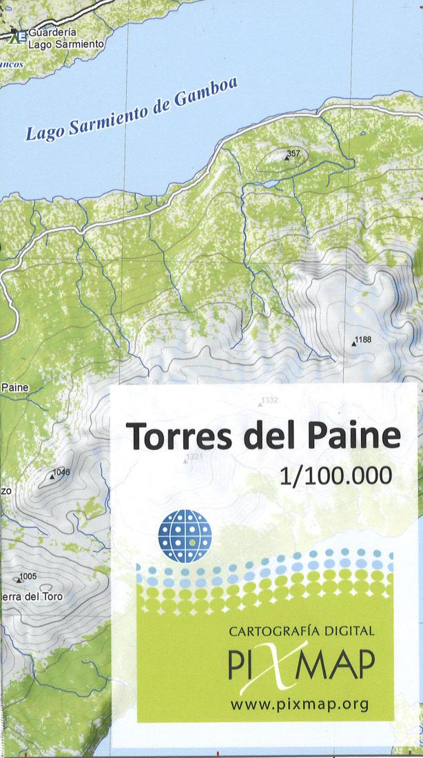 Torres Del Paine Hiking Map 1:100,000