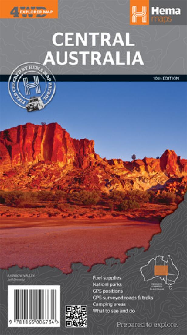 Central Australia: 4Wd Explorer Map