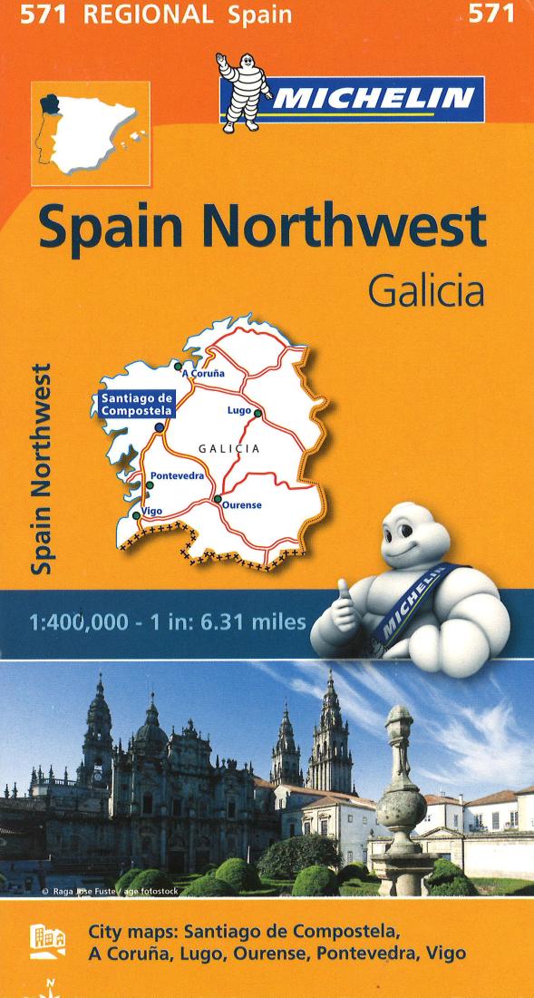 Spain, Northwest And Galicia (571) Road Map