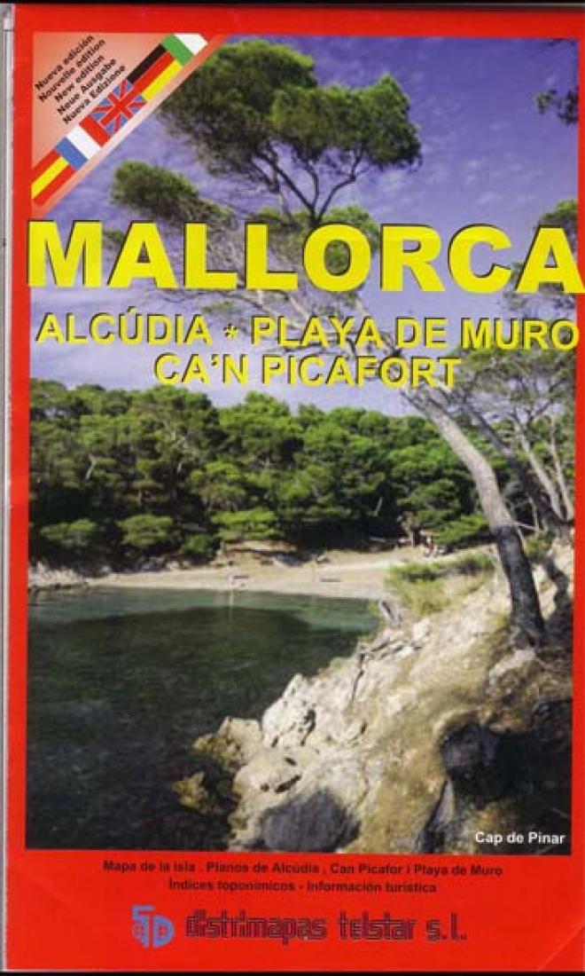 Mallorca: Alcu?Dia: Playa De Muro: Ca'N Picafort Road Map