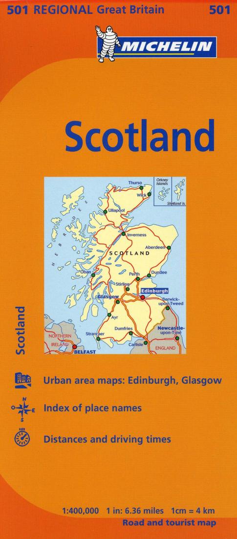 Scotland (501) Road Map