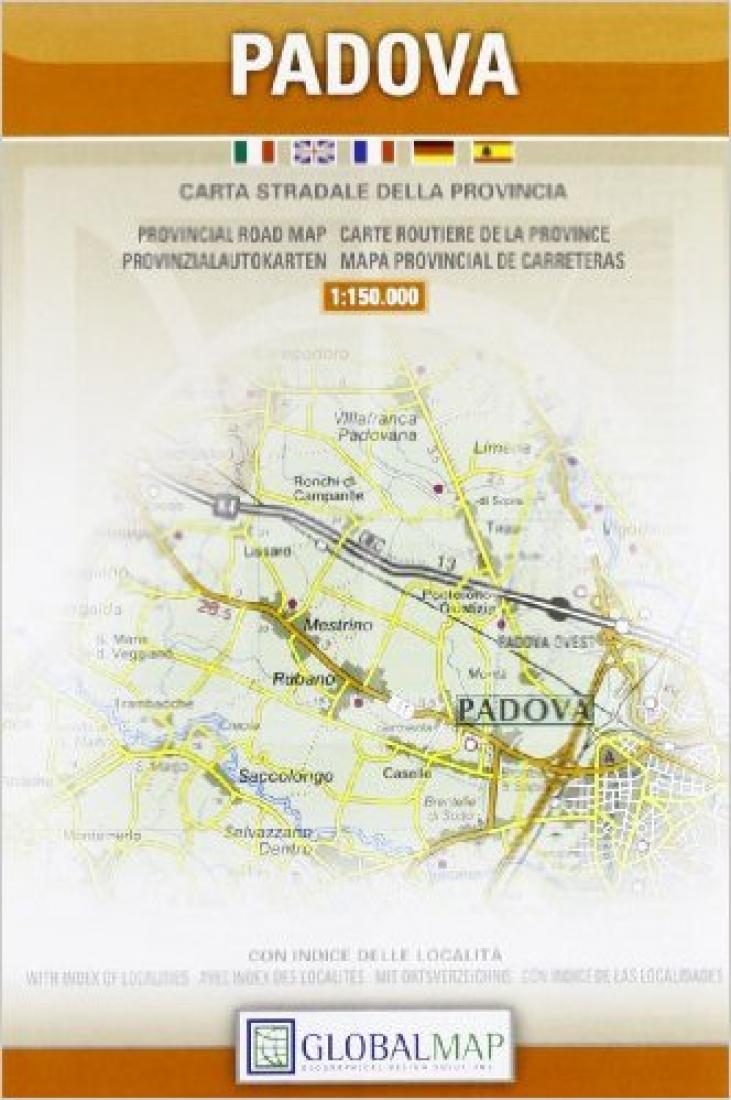 Padova: Carta Stradale Della Provincia Road Map