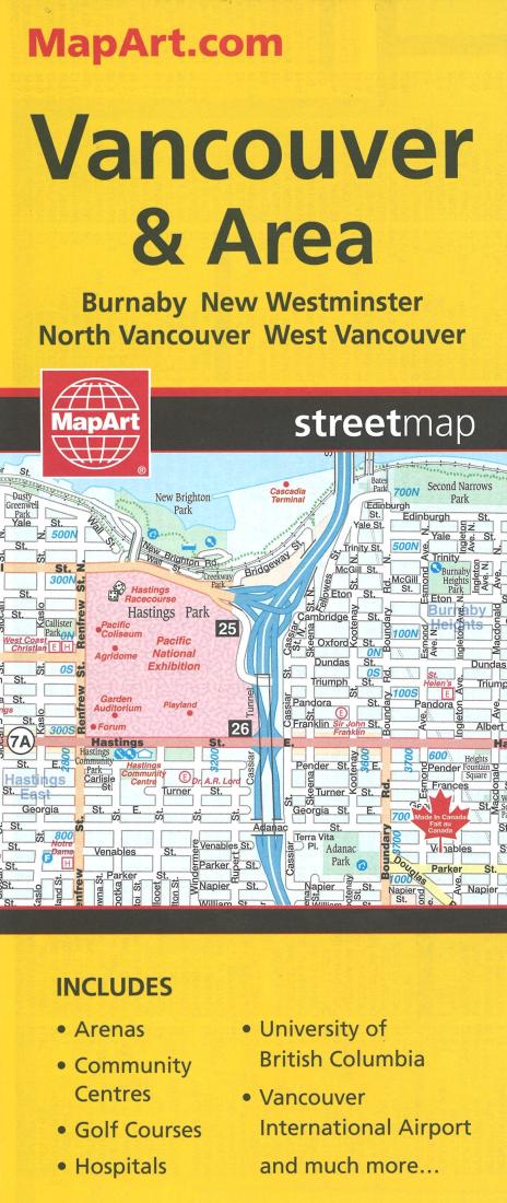 Vancouver & Area Street Map