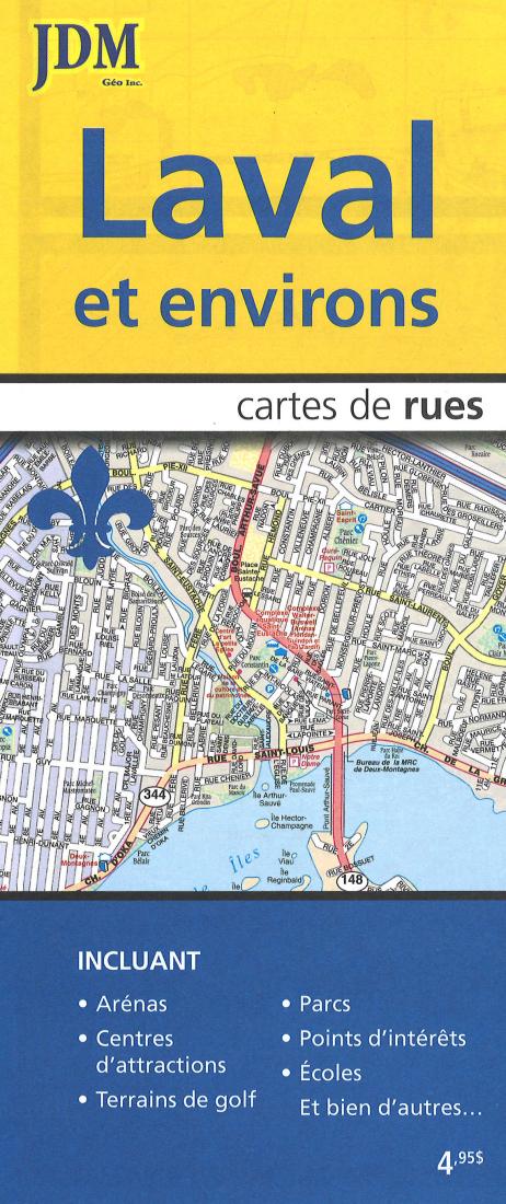 Laval Et Environs Road Map