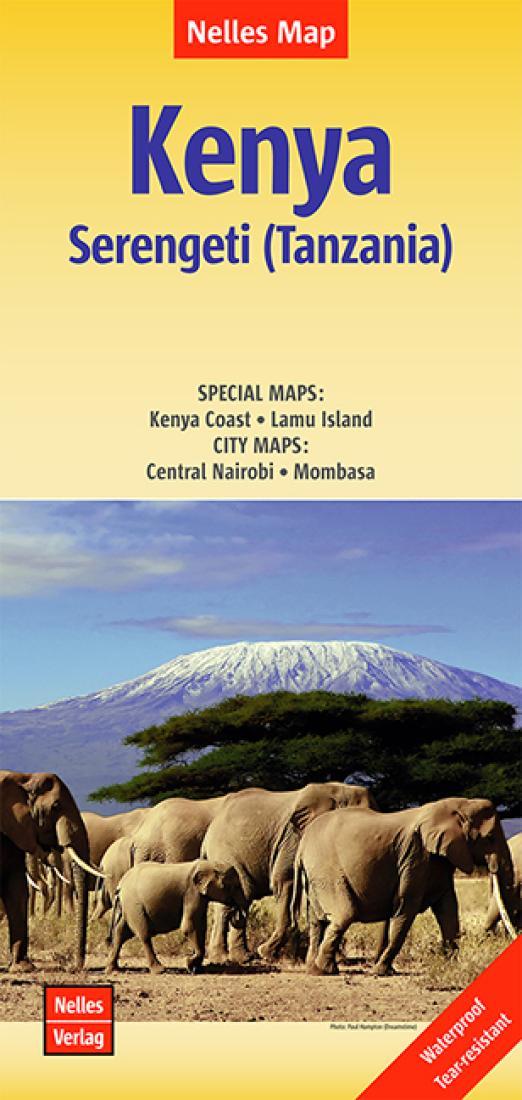 Kenya And The Serengeti, Tanzania Travel Map