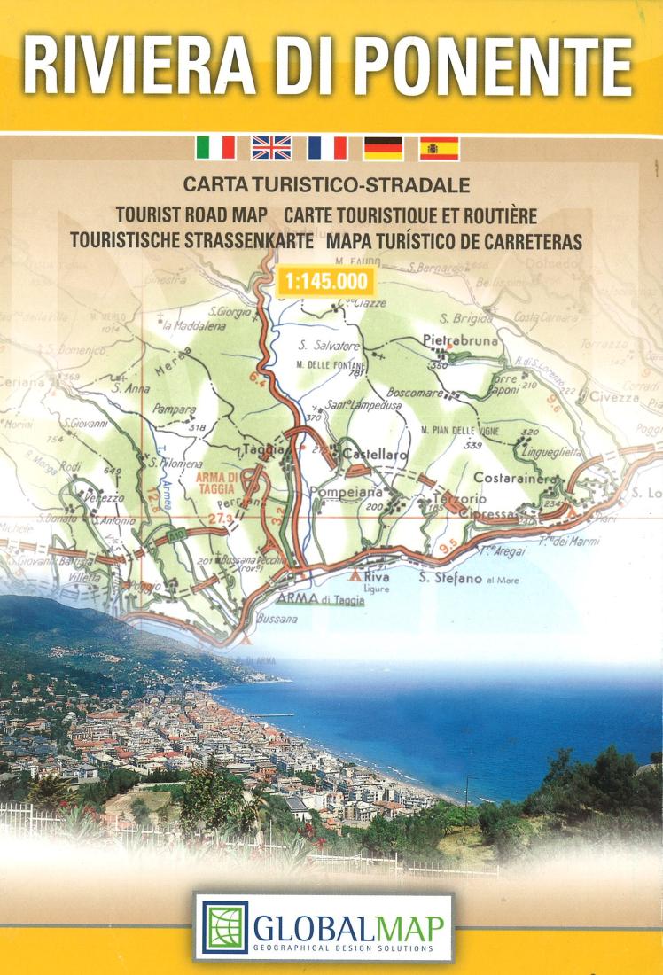 Riviera Di Ponente: Carta Turistico-Stradale Travel Map