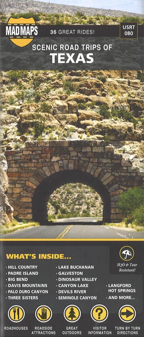 Scenic Road Trips Of Texas Road Map