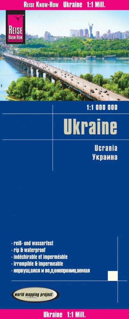 Ukraine: 1:1 000 000 = Ucrania : 1:1 000 000 = ??????? : 1:1 000 000 Road Map