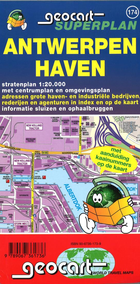 Antwerpen Haven = Anvers Zone Portuaire Road Map