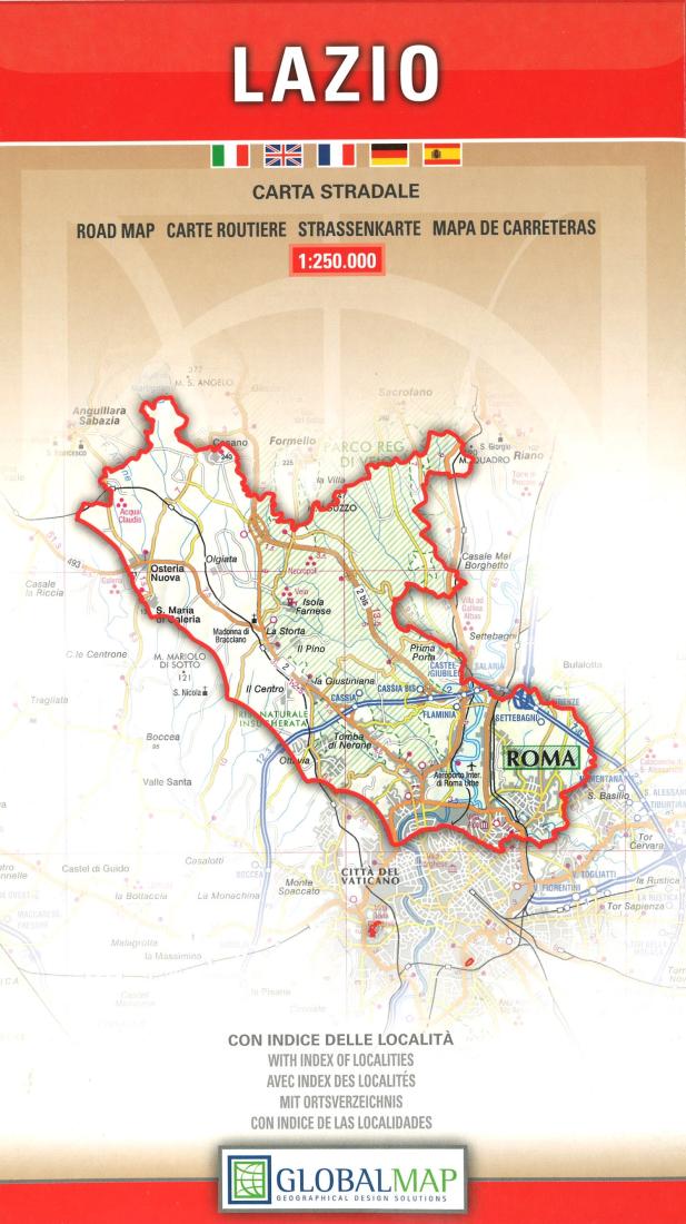 Lazio: Carta Stradale Road Map