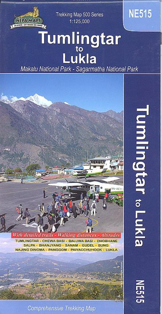 Tumlingtar To Lukla Comprehensive Trekking Map