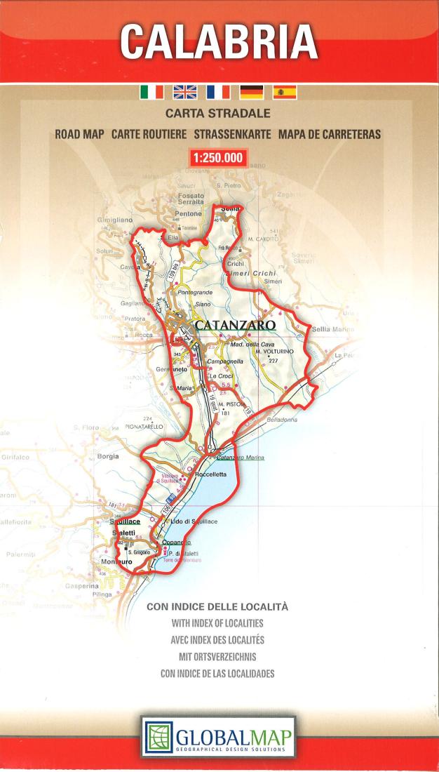 Calabria: Carta Stradale Road Map