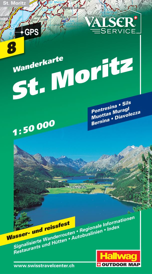 St Moritz: Wanderkarte: 8