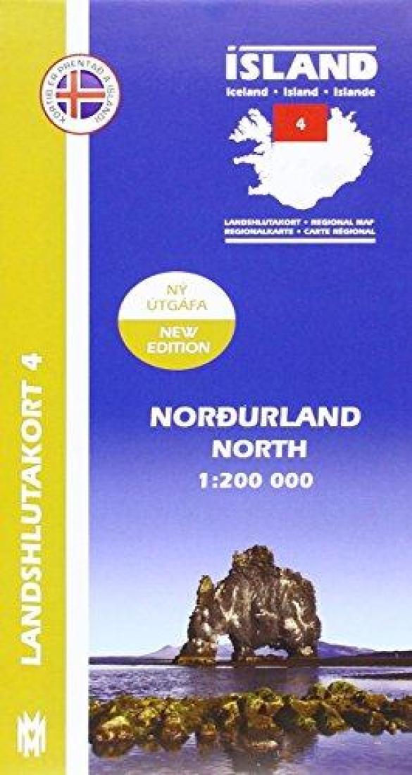 Northern Iceland, Regional Map 4 - 1:200,000