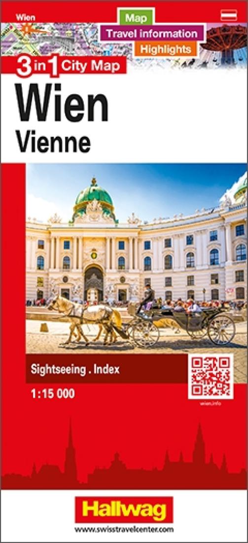 Vienna: 3 In 1 City Map = Wien: 3 In 1 City Map = Vienne: 3 In 1 City Map