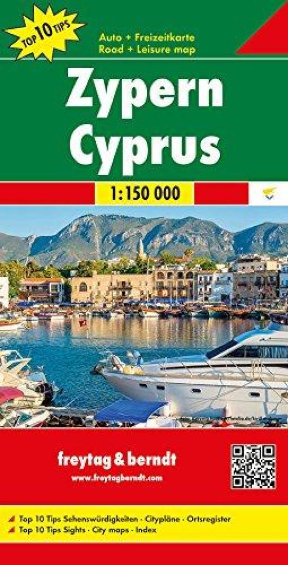 Zypern: Auto + Freizeitkarte, 1:50 000 = Cyprus Road + Leisure Map, 1:50 000 = Chypre: Carte Routière + De Loisirs, 1:50 000 = Cipro: Carta Stradale + Turistica, 1:50 000 = ???P: ???? + ????? ??? ?????????? ???????, 1:50 000