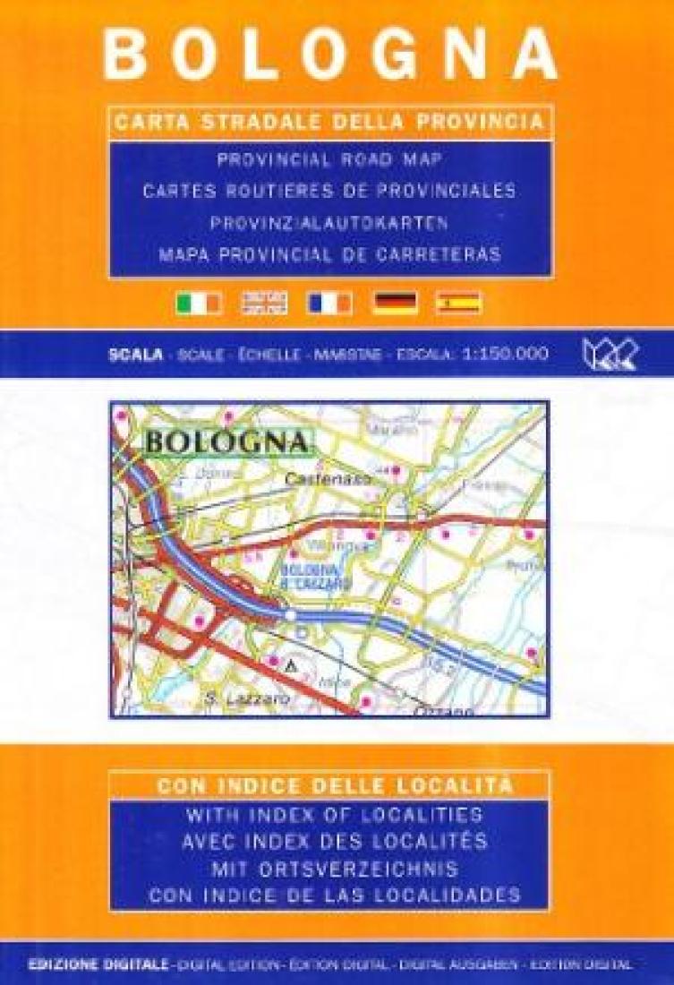 Bologna: Carta Stradale Della Provincia Road Map