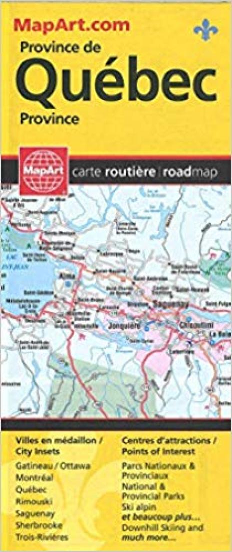 Province De Quebéc: Carte Routière = Quebec Province: Road Map