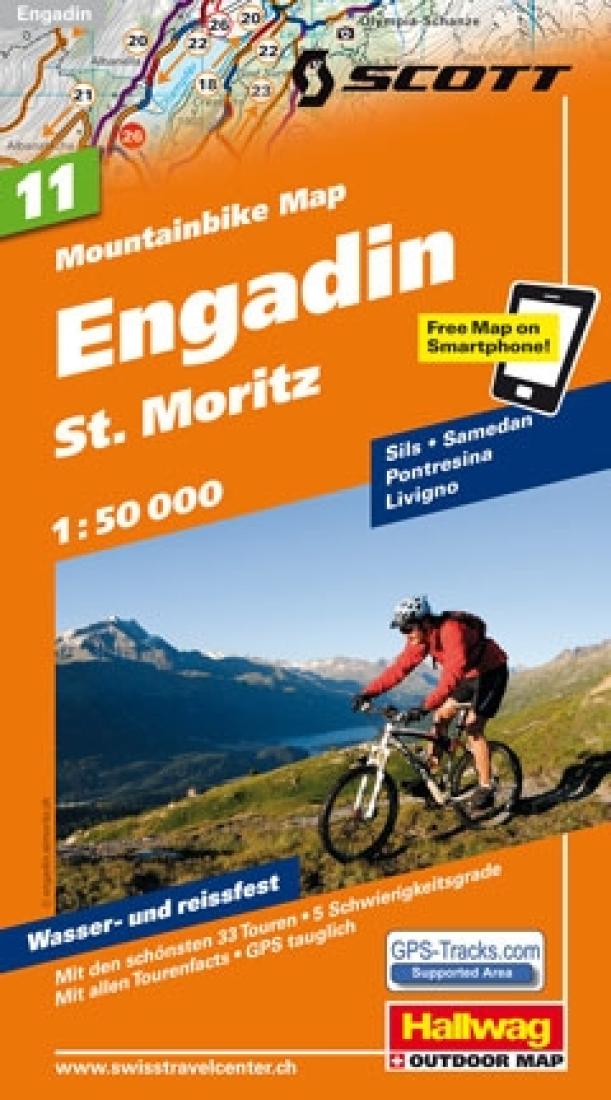 Engadin: St. Moritz: Mountainbike Map: 11